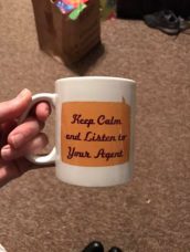 Jessica's mug from us (she's an insurance agent)